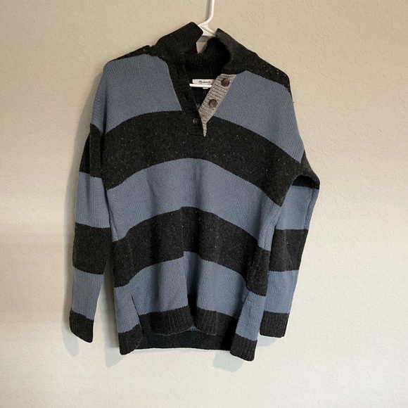 Rugby stripe polo sweater - Picture 1 of 4